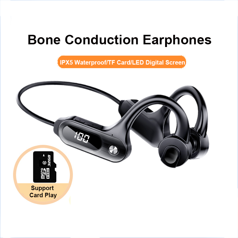 Open Ear Air Conduction Headphones - Earbud Bluetooth 5.3, konduksi tulang earphone