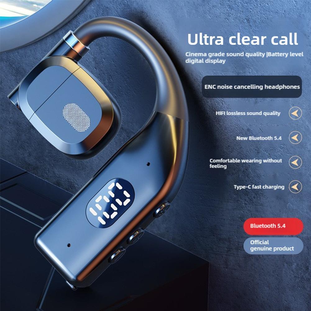 Bone Conduction Running Headphones - Headphone Bluetooth Earhook Nirkabel Pengurangan Kebisingan