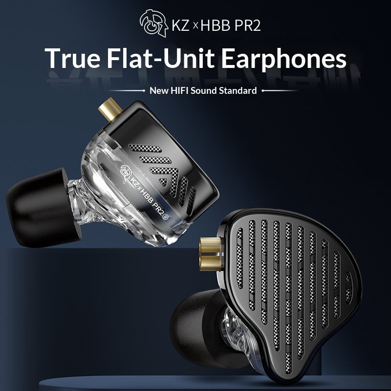 Planar Magnetic Iem Earphones - Tersedia: Kz‑Pr2, Earphone IEM Magnetik Planar,
