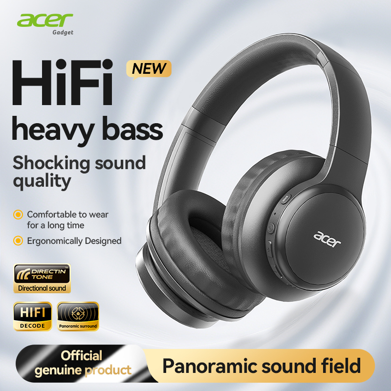 Headset Bluetooth Nirkabel Ace - Anc Wireless Over Ear Headphones ulasan dan harga