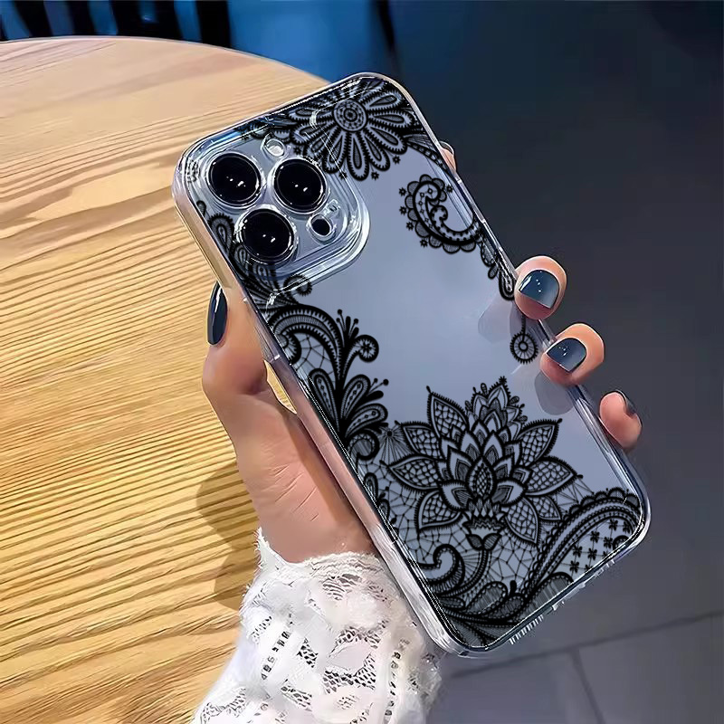 Casing Ponsel Pola Bunga Renda - Tablets ulasan dan harga