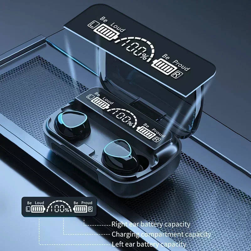Headphone Nirkabel TWS Asli, H - Tws Earbuds Bluetooth 5.3 ulasan dan harga