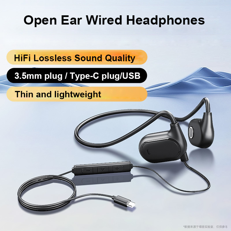 Headphone telinga terbuka berk - Open Ear Air Conduction Headphones ulasan dan harga