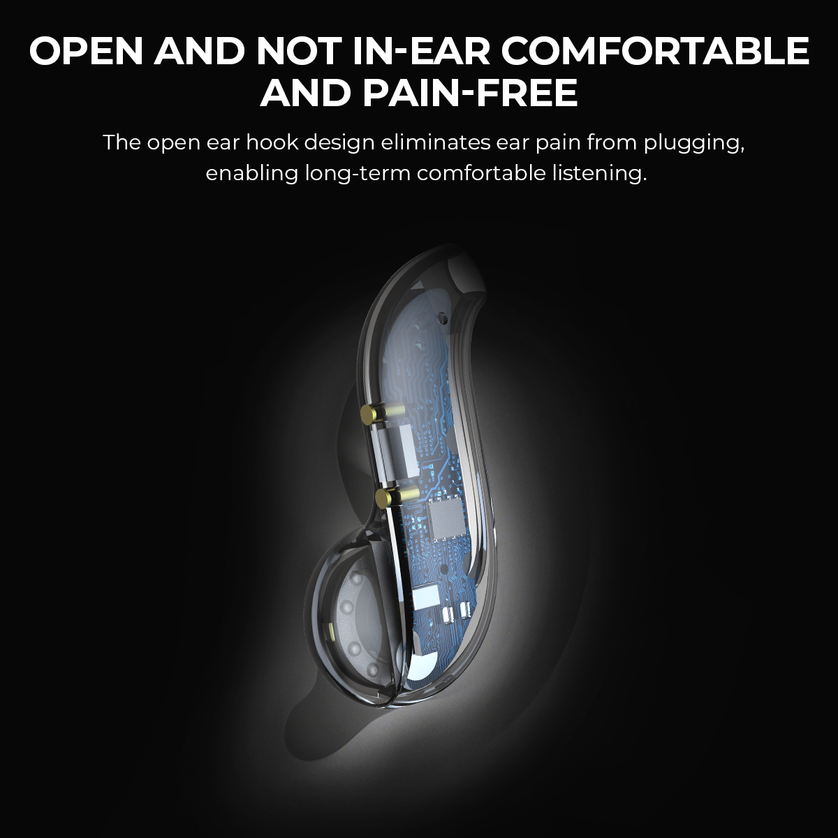 Headphone Bluetooth Open-ear H - Open Ear Air Conduction Headphones ulasan dan harga