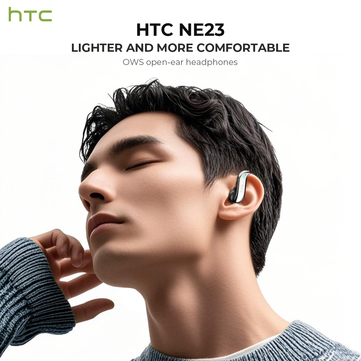 Headphone Bluetooth Open-ear H - Open Ear Air Conduction Headphones ulasan dan harga