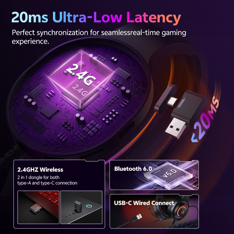 Headset Gaming QCY Heroad V200 - Gaming Headset With Mic Rgb ulasan dan harga