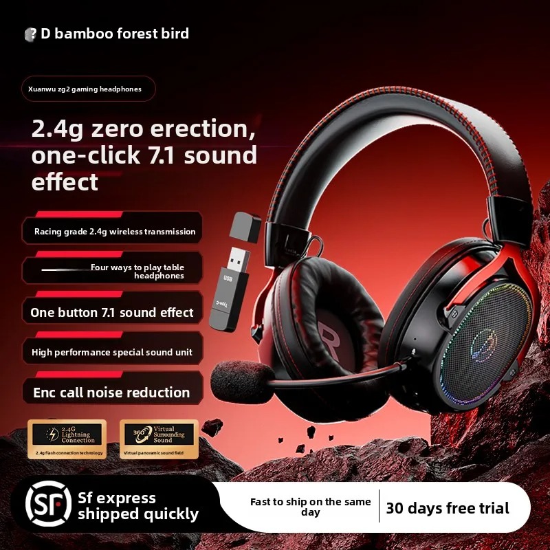Headset Zhulinniao Xuanwu ZG2  - Gaming Headset With Mic Rgb ulasan dan harga