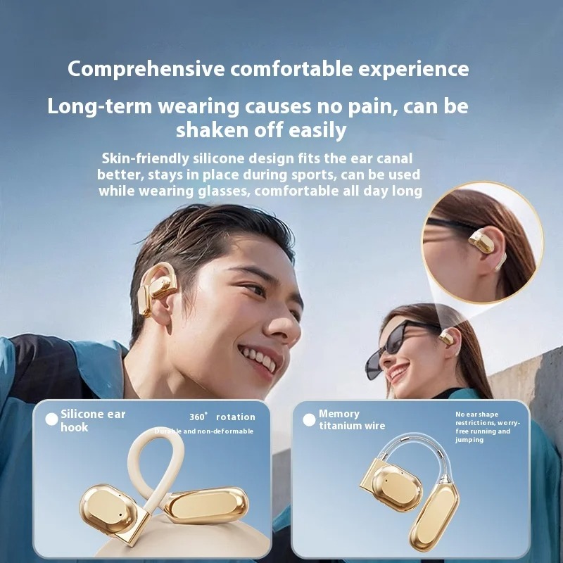 Earbud Nirkabel Model Open Ear - Open Ear Air Conduction Headphones ulasan dan harga