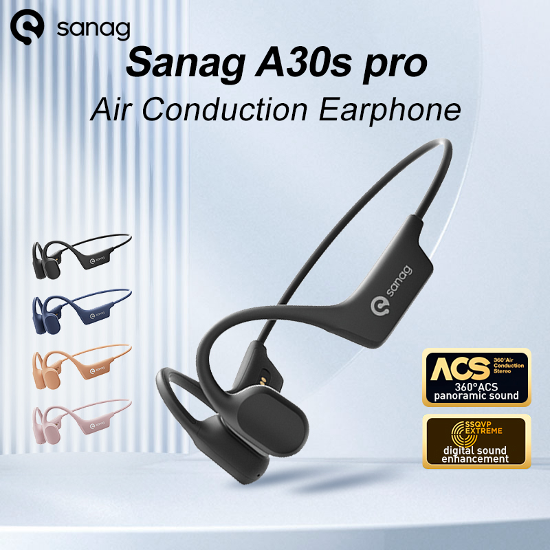 Sanag A30S Pro Earphone Blueto - Open Ear Air Conduction Headphones ulasan dan harga