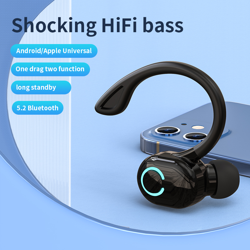 VAORLO Earphone Bluetooth 5.2, - Open Ear Air Conduction Headphones ulasan dan harga